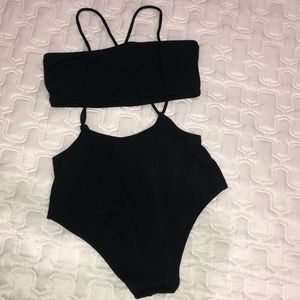 Zaful Black 2 piece bikini set